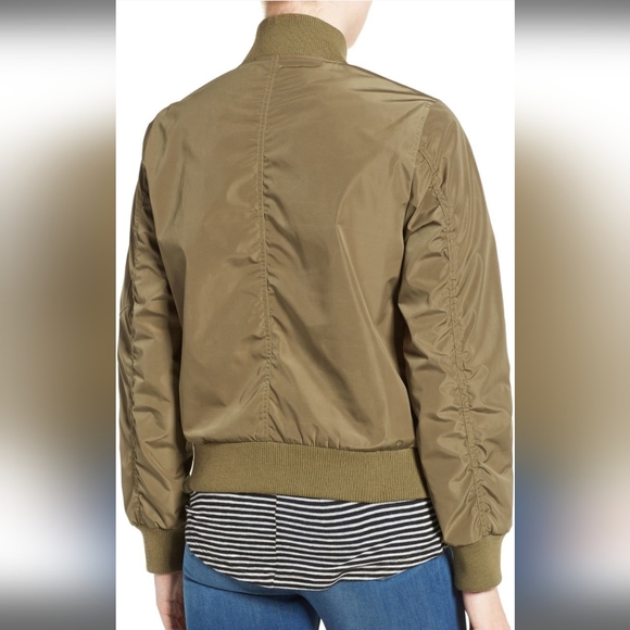 French Connection Bomber Jacket Olive Green XS - Picture 4 of 10